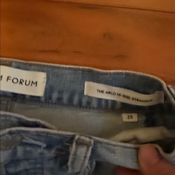 Denim Forum The Arlo Hi-Rise Straight Jean - Picture 2 of 4